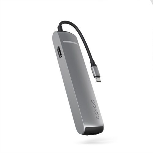 Hliníkový USB-C hub 6v1 Epico s podporou 8K - vesmírně šedý - Obrázek 2