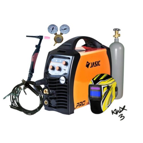 Jasic MIG 160 N227 + Hořák + Zemnící kabel + Samostmívací kukla + Redukční ventil CO2+ Plná Tlaková lahev CO2 SVA01-N227SET