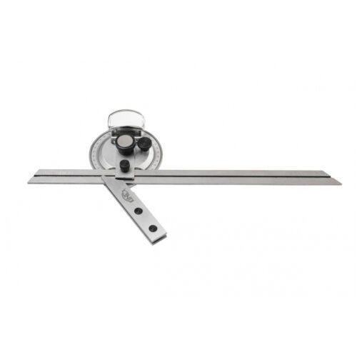 KINEX/K-MET Úhloměr s lupou + 4 pravítka 0-360° KINEX 1093
