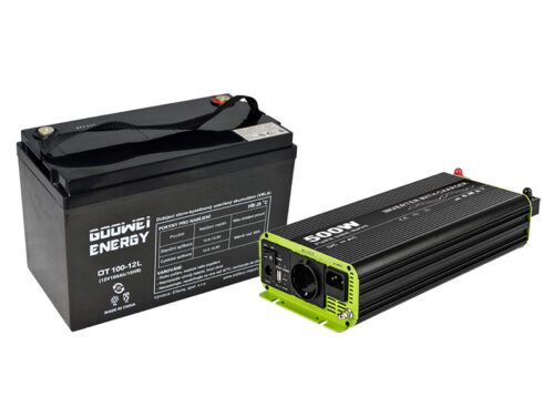 Kosun / Goowei Energy Záložní zdroj pro oběhové čerpadlo – set (Kosun 500W RSC500P-212 + Goowei Energy 100Ah OTL100-12)