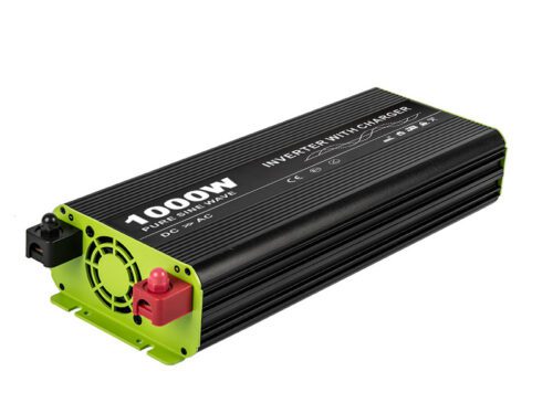 Kosun Měnič napětí výkon 1000W čistý sinus UPS DC12V/AC230V USB černo-zelený KOS1000-12 - Obrázek 2
