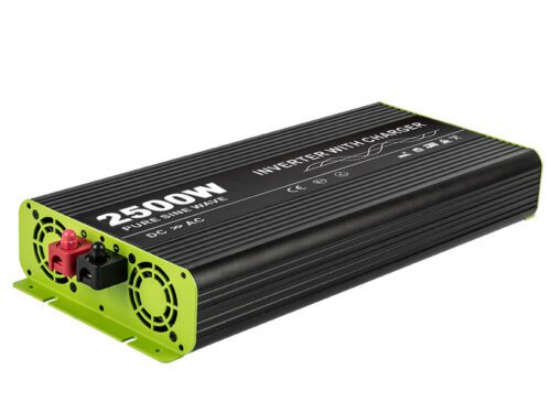 Kosun Měnič napětí výkon 2500W čistý sinus UPS DC48V/AC230V USB černo-zelený KOS2500-48 - Obrázek 2