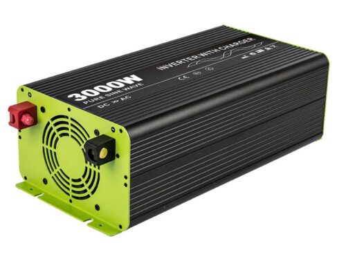 Kosun Měnič napětí výkon 3000W čistý sinus UPS DC24V/AC230V USB černo-zelený KOS3000-24 - Obrázek 2