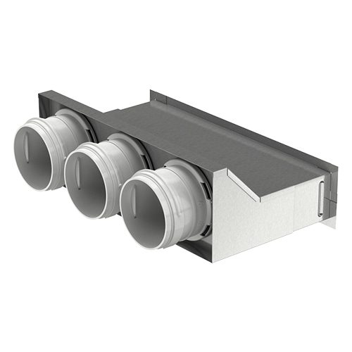 Kovový konektor do zdi pro potrubí Dalap Flexitech Ø 63 mm