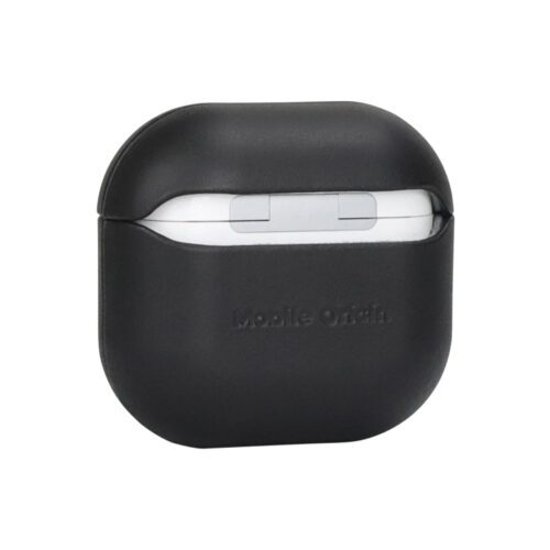 Kožené pouzdro pro AirPods 4 Mobile Origin Leather Case - černé - Obrázek 2