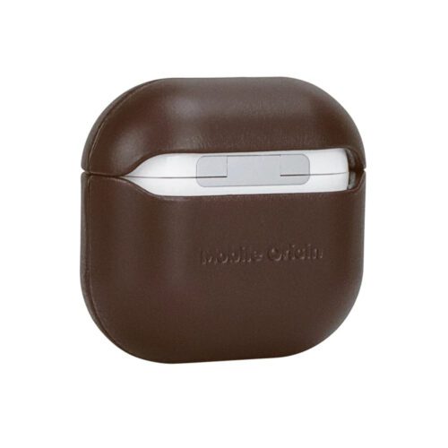 Kožené pouzdro pro AirPods 4 Mobile Origin Leather Case - hnědé - Obrázek 2