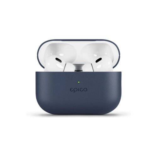 Kožené pouzdro pro AirPods Pro 2 Epico Leather Case - modré - Obrázek 2
