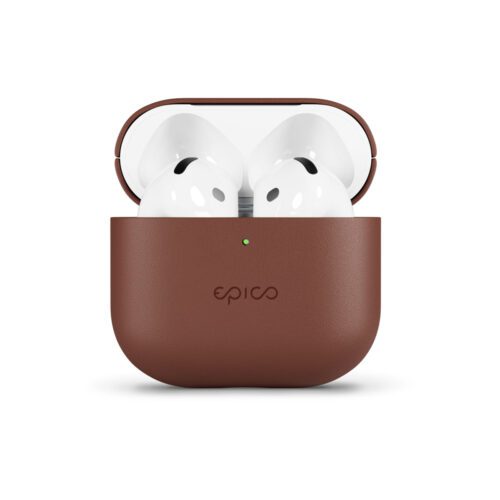 Kožené pouzdro pro AirPods Pro 3 Epico - hnědé - Obrázek 2