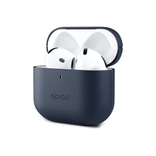 Kožené pouzdro pro AirPods Pro 3 Epico - modré