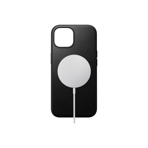 Kožený kryt pro iPhone 15 Plus Nomad Modern - černý - Obrázek 2