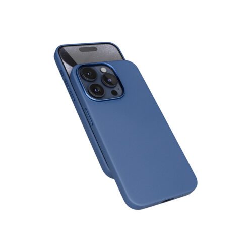 Kožený kryt pro iPhone 15 Pro Epico Mag+ - modrý - Obrázek 2