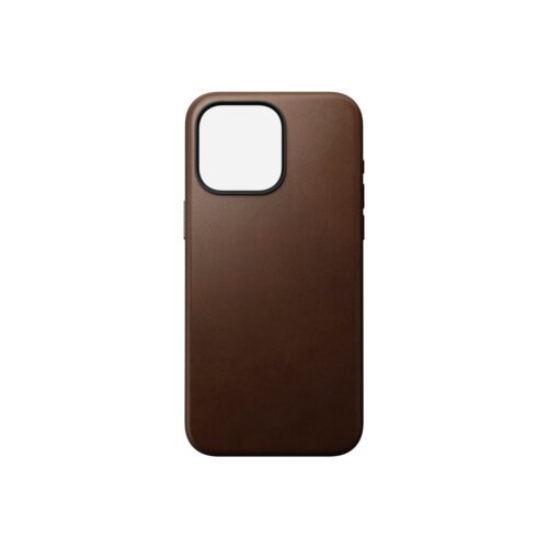 Kožený kryt pro iPhone 15 Pro Max Nomad Modern - hnědý