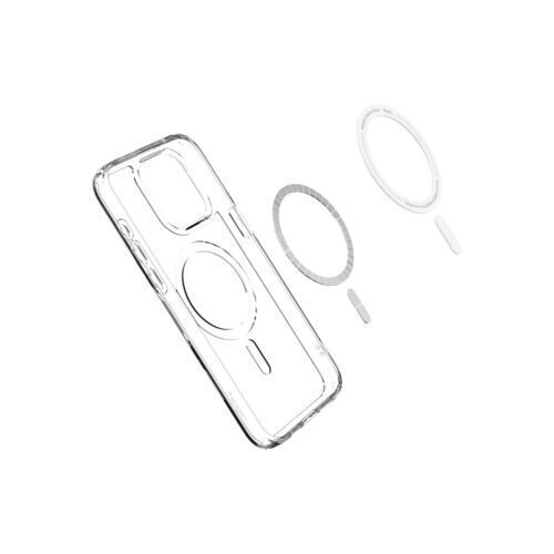 Kryt pro iPhone 15 Pro Spigen Crystal Hybrid MagSafe - bílý - Obrázek 2
