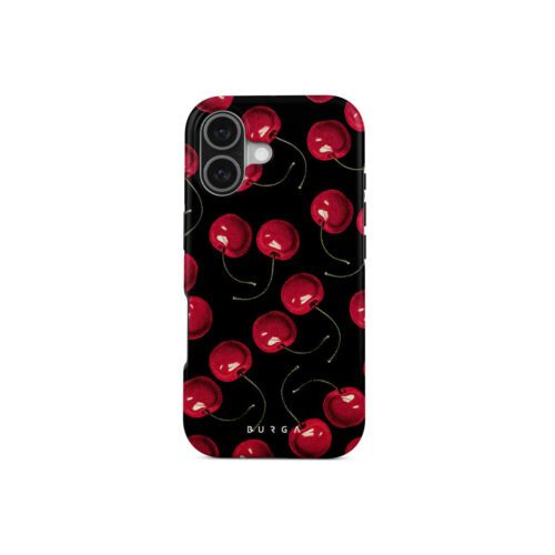 Kryt pro iPhone 17 Burga Cherrybomb Tough MagSafe Case - třešeň