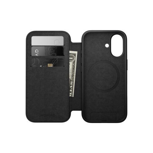 Kryt pro iPhone 17 Nomad Modern Leather Folio - hnědý - Obrázek 2