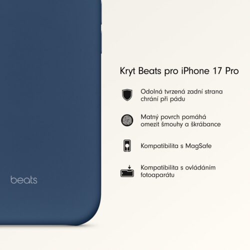 Kryt pro iPhone 17 Pro Beats s MagSafe a ovladačem fotoaparátu - hlubinně modrý - Obrázek 2