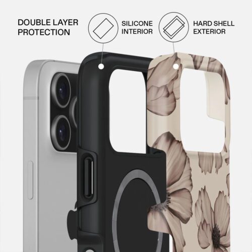 Kryt pro iPhone 17 Pro Burga Barely Yours Tough MagSafe Case - květinový - Obrázek 2
