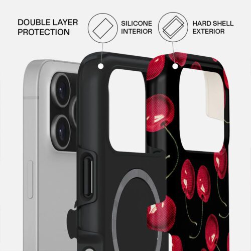 Kryt pro iPhone 17 Pro Burga Cherrybomb Tough MagSafe Case - třešeň - Obrázek 2