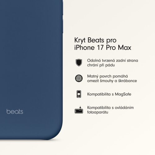 Kryt pro iPhone 17 Pro Max Beats s MagSafe a ovladačem fotoaparátu - hlubinně modrý - Obrázek 2