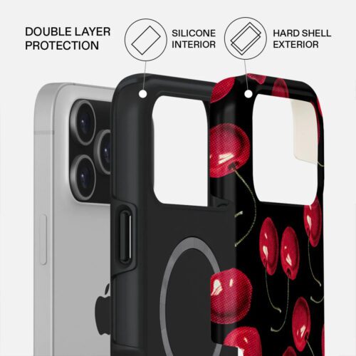 Kryt pro iPhone 17 Pro Max Burga Cherrybomb Tough MagSafe Case - třešeň - Obrázek 2