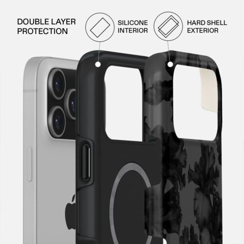 Kryt pro iPhone 17 Pro Max Burga Nocturnal Tough MagSafe Case - květinový tmavý - Obrázek 2