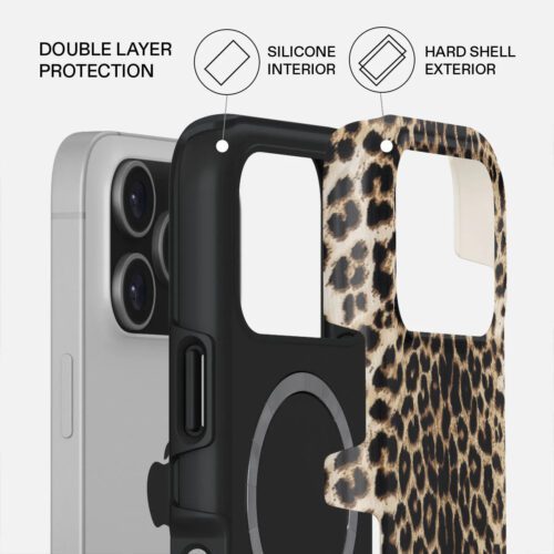 Kryt pro iPhone 17 Pro Max Burga Player Tough MagSafe Case - leopard - Obrázek 2