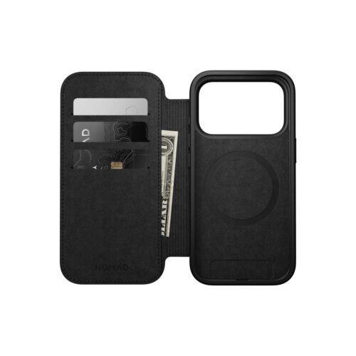 Kryt pro iPhone 17 Pro Nomad Modern Leather Folio - hnědý - Obrázek 2