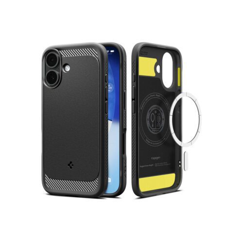 Kryt pro iPhone 17 Spigen Rugged Armor MagSafe - matně černý - Obrázek 2