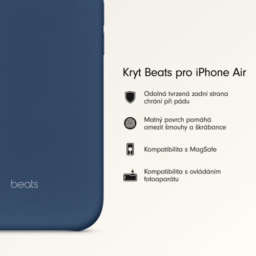 Kryt pro iPhone Air Beats s MagSafe a ovladačem fotoaparátu - hlubinně modrý - Obrázek 2