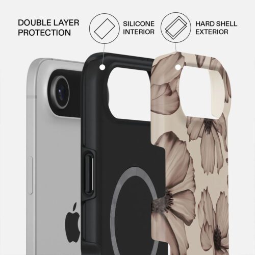 Kryt pro iPhone Air Burga Barely Yours Tough MagSafe Case - květinový - Obrázek 2