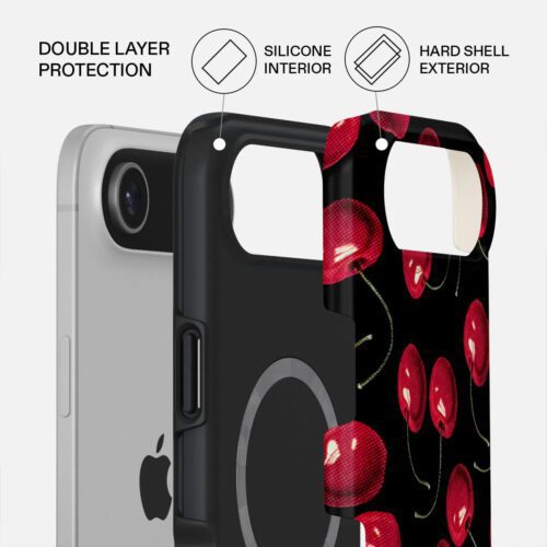 Kryt pro iPhone Air Burga Cherrybomb Tough MagSafe Case - třešeň - Obrázek 2