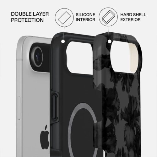 Kryt pro iPhone Air Burga Nocturnal Tough MagSafe Case - květinový tmavý - Obrázek 2