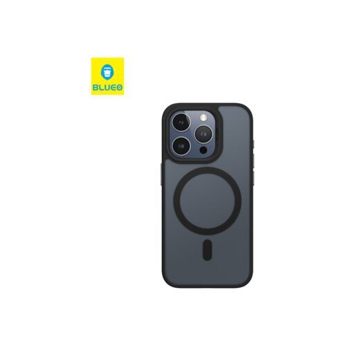 MagSafe kryt na iPhone 15 Pro Blueo Skin Friendly Frosted Case - černý - Obrázek 2