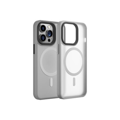 MagSafe kryt na iPhone 16 Blueo Skin Friendly Frosted Case - šedý - Obrázek 2