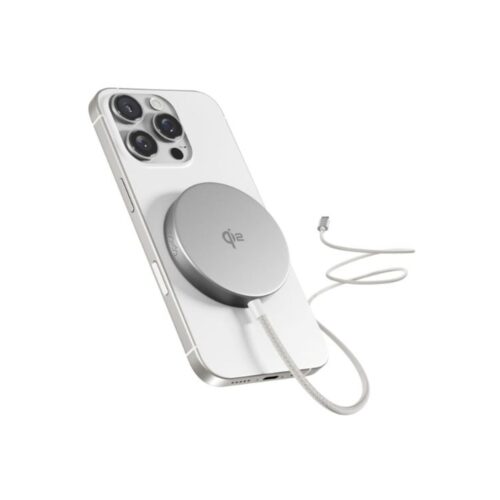 MagSafe nabíječka Epico UltraBase Qi2 Mag+ Charging Pad EO50 - stříbrná