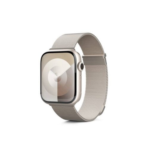 Milánský řemínek Epico pro Apple Watch 42/44/45/49 mm - hvězdně bílý