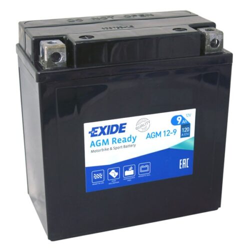Motobaterie EXIDE BIKE AGM Ready 9Ah