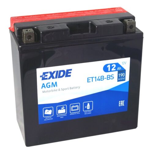 Motobaterie EXIDE ET14B-BS