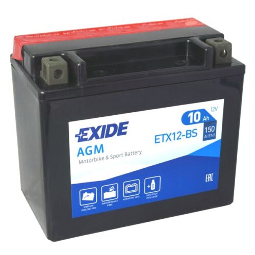 Motobaterie EXIDE ETX12-BS