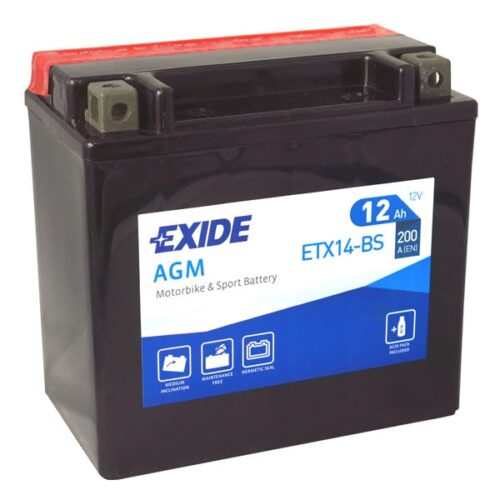 Motobaterie EXIDE ETX14-BS