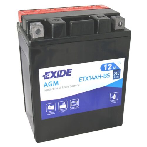 Motobaterie EXIDE ETX14AH-BS