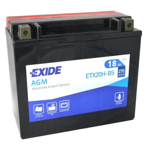 Motobaterie EXIDE ETX20H-BS
