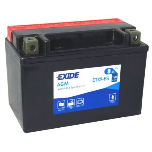 Motobaterie EXIDE ETX9-BS
