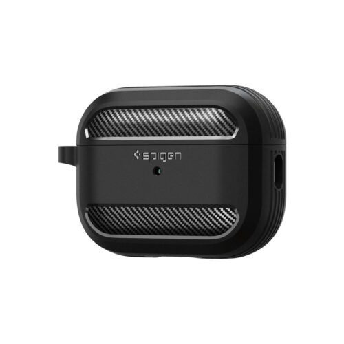 Obal pro AirPods Pro 2. gen Spigen Rugged Armor - černý - Obrázek 2