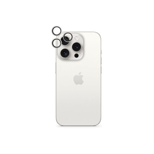 Ochrana objektivů s hliníkovými rámečky pro iPhone 16 Pro / 16 Pro Max iSTYLE - černá - Obrázek 2