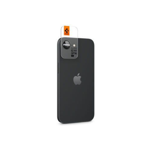 Ochranné sklo na čočku pro iPhone 16e Spigen Glass tR EZ Fit Optik Pro (2ks) - černé