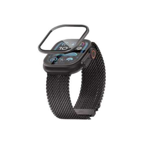 Ochranné sklo pro Apple Watch Ultra Blueo Sapphire & Titanium - černé
