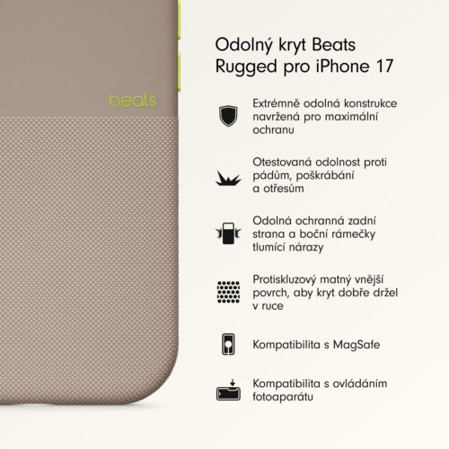 Odolný kryt pro iPhone 17 s Beats MagSafe a ovladačem fotoaparátu - alpsky šedý - Obrázek 2