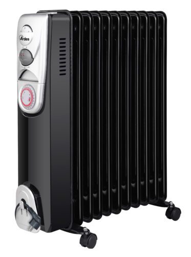 Olejový radiátor černý Ardes AR4R11BTE s topným výkonem 2500 W a časovačem
