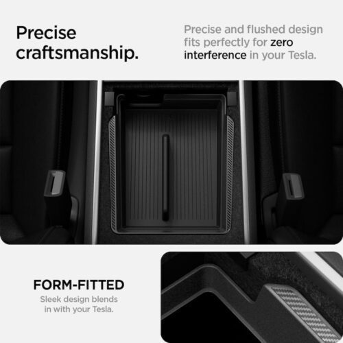 Organizér do loketní opěrky Spigen Tesla Armrest Console Organizer - černý - Obrázek 2